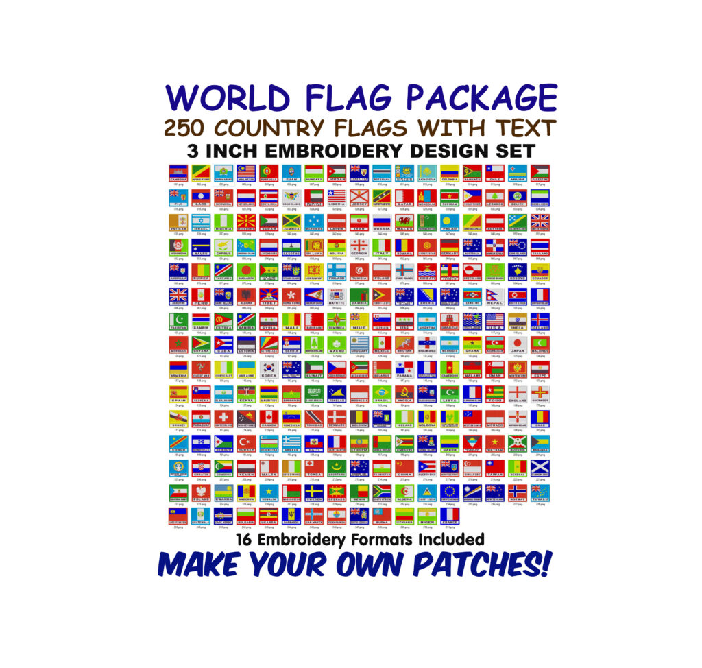 Text Rectangle Country Flags