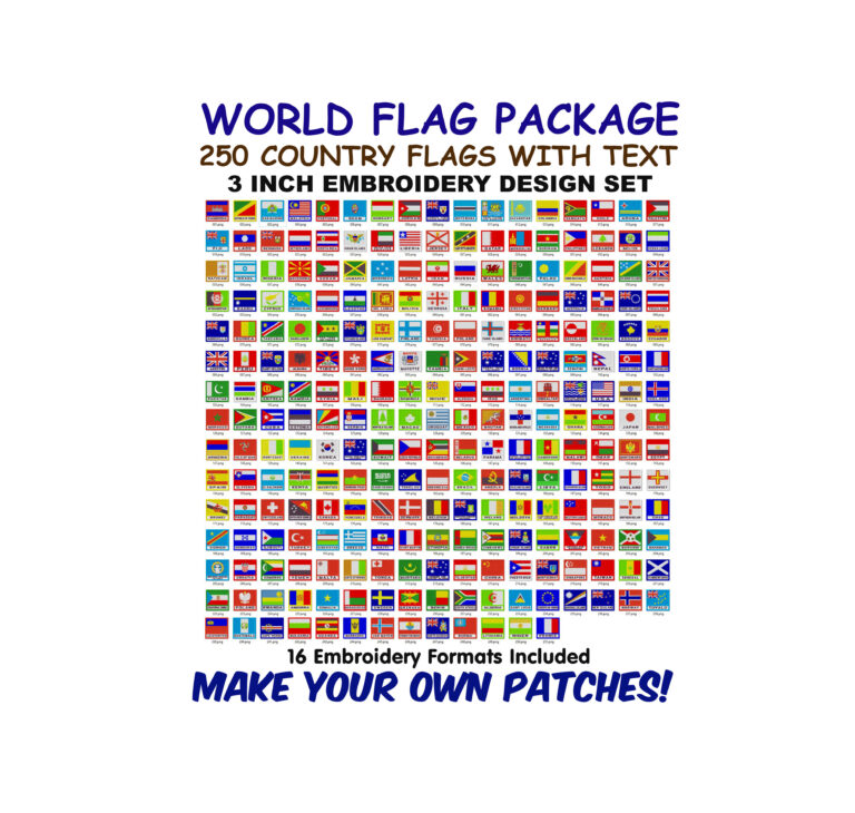 Text Rectangle Country Flags